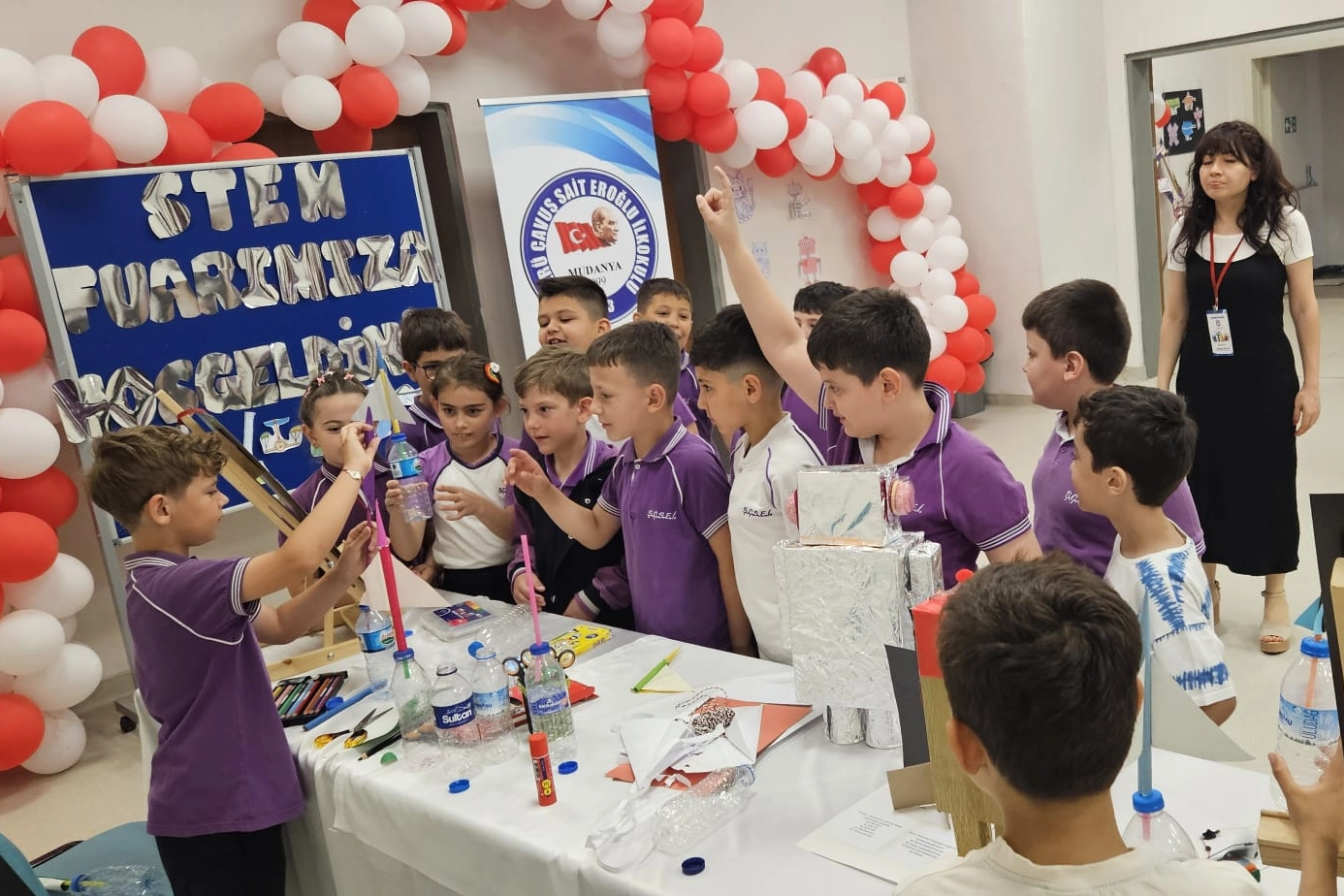 Bursa Mudanya'da minik mucitler STEM Fuarı'nda buluştu
